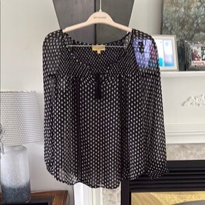 Princess Vera Wang Black and White Buttoned Blouse